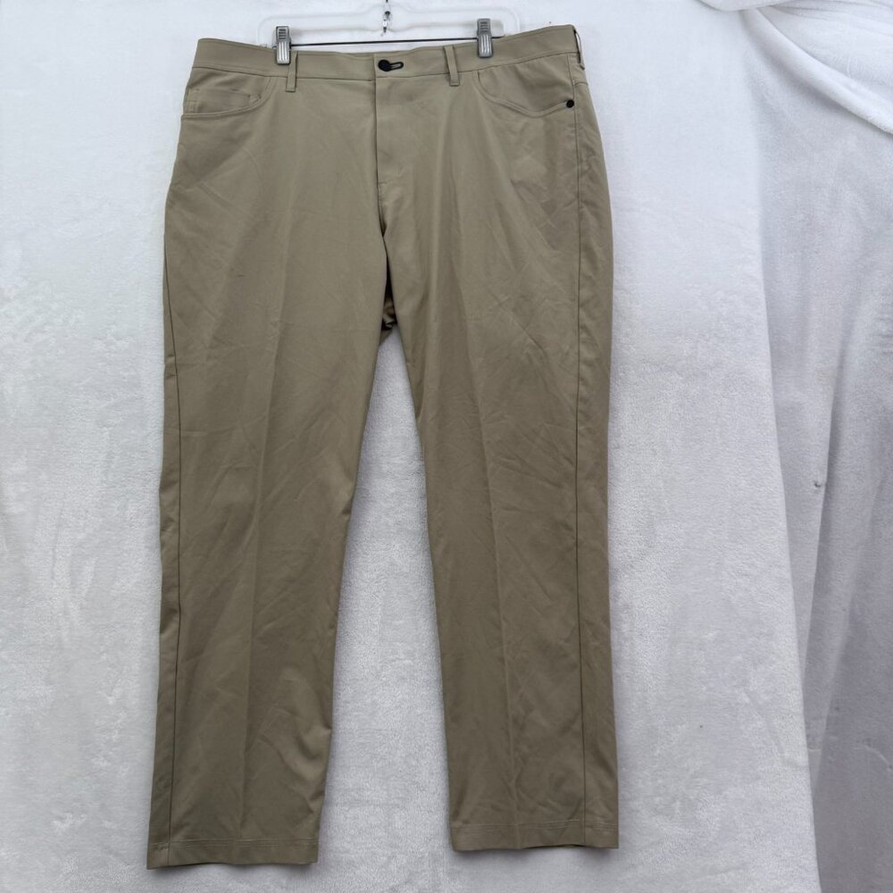 Public Rec Pants Mens 38x30 (38x28) Beige All Day Every Day Stretch Performance